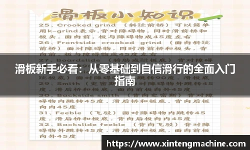 滑板新手必看：从零基础到自信滑行的全面入门指南